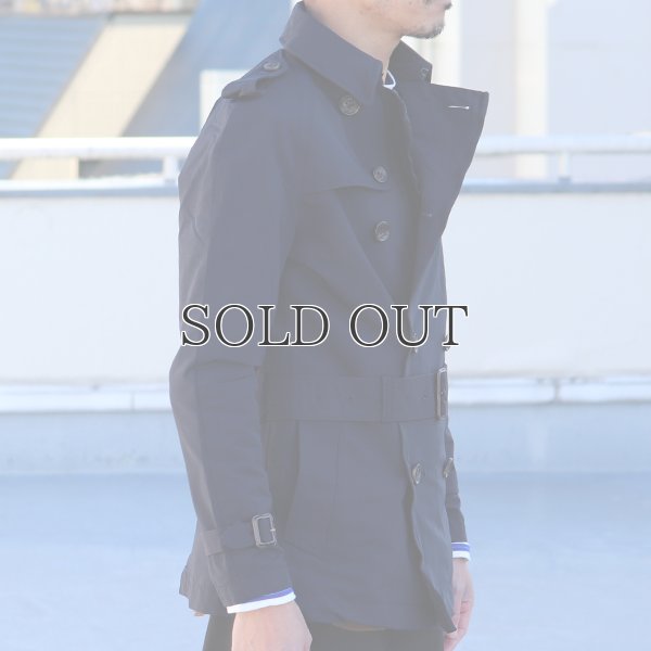 画像5: ウォッシンググログランワイヤーアクションショートトレンチコート 【送料無料】 / Audience