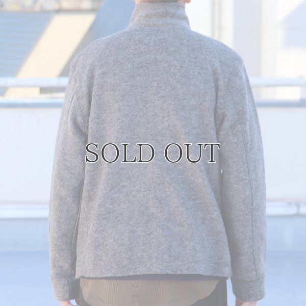 画像6: イタリア製ファブリックスライバーニットミルドハイネックスナップジャケット【MADE IN JAPAN】『日本製』【送料無料】/ Upscape Audience