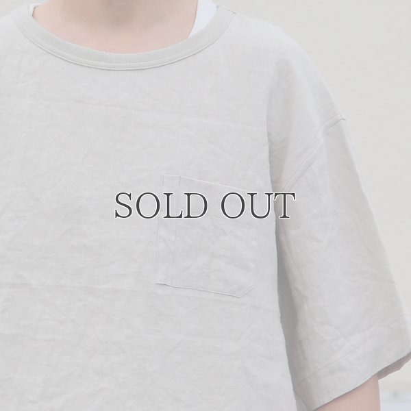 画像25: フレンチリネン グラスポケ付 ヘムラウンド ハーフスリーブ フハクシャツ【MADE IN JAPAN】『日本製』/ Upscape Audience