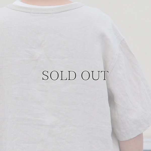 画像26: フレンチリネン グラスポケ付 ヘムラウンド ハーフスリーブ フハクシャツ【MADE IN JAPAN】『日本製』/ Upscape Audience