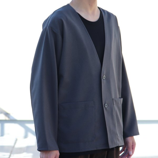 画像15: LANATEC® (ラナテック) LEI ( レイ) TECH ウールライク ツイル ノーカラージャケット【MADE IN JAPAN】『日本製』【送料無料】/ Upscape Audience