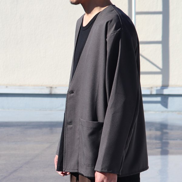 画像9: LANATEC® (ラナテック) LEI ( レイ) TECH ウールライク ツイル ノーカラージャケット【MADE IN JAPAN】『日本製』【送料無料】/ Upscape Audience