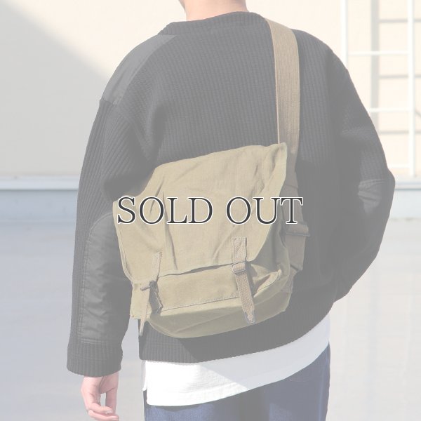 画像3: DEAD STOCK  / 50s FRENCH ARMY TTA LINEN SHOULDER BAG（フランス軍リネンショルダーバッグ）