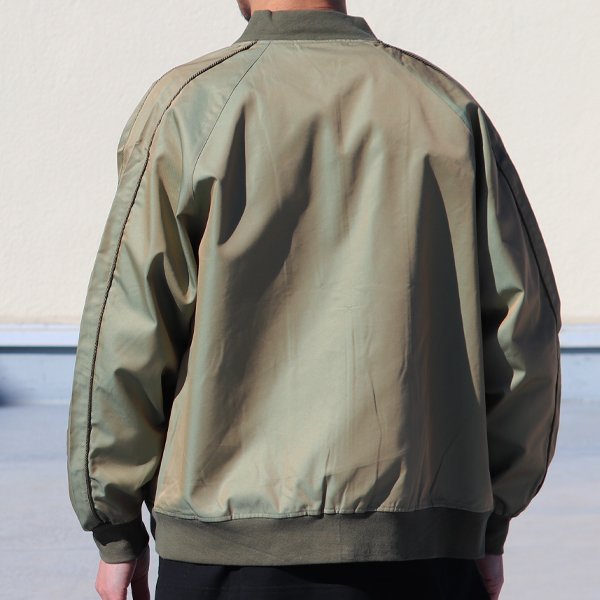画像4: 【RE PRICE/価格改定】玉虫ギャバ ラグラン スカA1ブルゾン【MADE IN JAPAN】『日本製』【送料無料】 / Upscape Audience