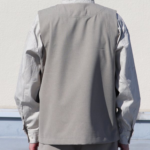 画像14: Reflax®(リフラクス) テック リネンライク CANAPA(カナパ)  ビッグポケット キーネック ベスト【MADE IN JAPAN】『日本製』 / Upscape Audience