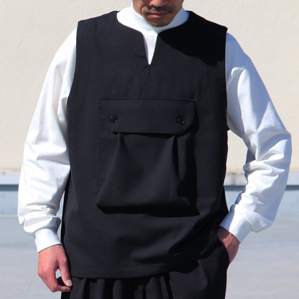 画像7: Reflax®(リフラクス) テック リネンライク CANAPA(カナパ)  ビッグポケット キーネック ベスト【MADE IN JAPAN】『日本製』 / Upscape Audience