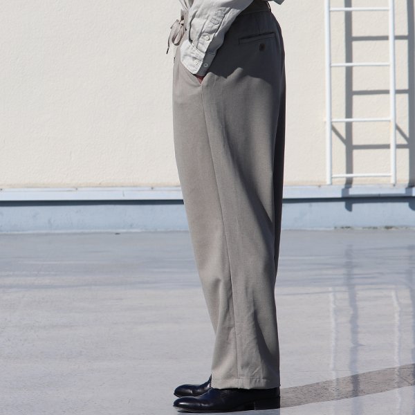 画像5: Reflax®(リフラクス) テック リネンライク CANAPA(カナパ) 2タック イージー ワイドパンツ【MADE IN JAPAN】『日本製』/ Upscape Audience
