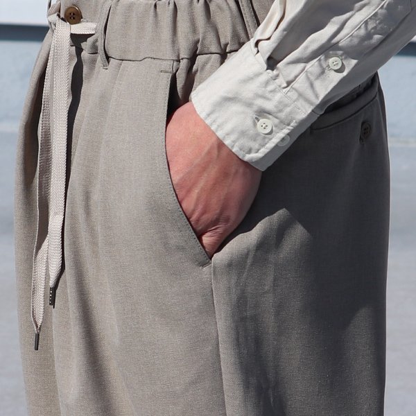 画像16: Reflax®(リフラクス) テック リネンライク CANAPA(カナパ) 2タック イージー ワイドパンツ【MADE IN JAPAN】『日本製』/ Upscape Audience