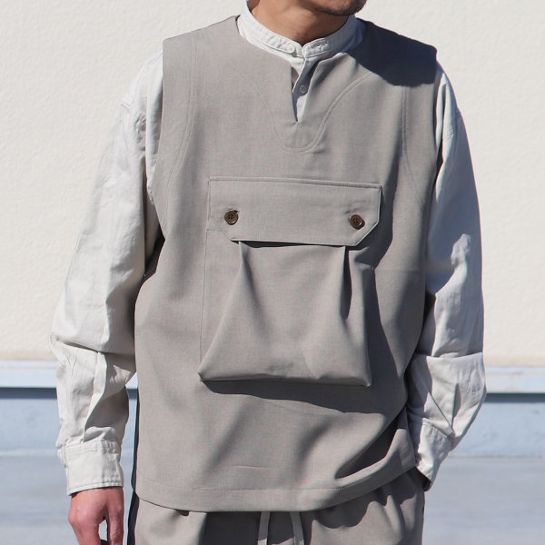 画像7: Reflax®(リフラクス) テック リネンライク CANAPA(カナパ)  ビッグポケット キーネック ベスト【MADE IN JAPAN】『日本製』 / Upscape Audience