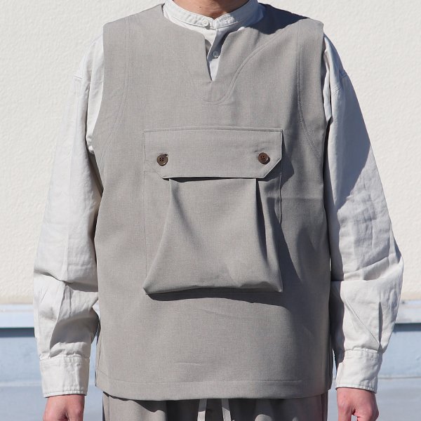 画像8: Reflax®(リフラクス) テック リネンライク CANAPA(カナパ)  ビッグポケット キーネック ベスト【MADE IN JAPAN】『日本製』 / Upscape Audience