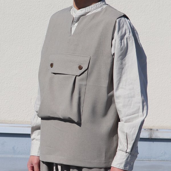 画像9: Reflax®(リフラクス) テック リネンライク CANAPA(カナパ)  ビッグポケット キーネック ベスト【MADE IN JAPAN】『日本製』 / Upscape Audience