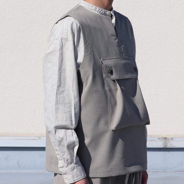 画像12: Reflax®(リフラクス) テック リネンライク CANAPA(カナパ)  ビッグポケット キーネック ベスト【MADE IN JAPAN】『日本製』 / Upscape Audience