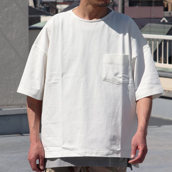 画像2: VORTEX 8オンス（MVS天竺）サイドスリット ハーフスリーブ ボクシーAライン Tee【MADE IN JAPAN】『日本製』/ Upscape Audience