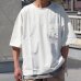 画像3: VORTEX 8オンス（MVS天竺）サイドスリット ハーフスリーブ ボクシーAライン Tee【MADE IN JAPAN】『日本製』/ Upscape Audience