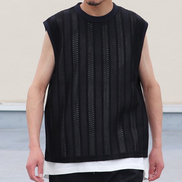 画像4: テック ラッセル レース ノースリーブ ベスト【MADE IN JAPAN】『日本製』/ Upscape Audience