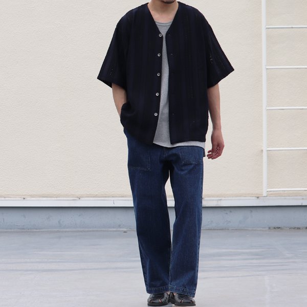 画像16: テック ラッセル レース ハーフスリーブ ベースボール カーディガン【MADE IN JAPAN】『日本製』/ Upscape Audience