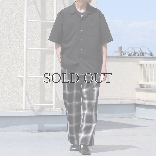 画像6: 10/2 ヘヴィツイル オンブレチェック 2タック ワイド イージーパンツ【MADE IN JAPAN】『日本製』【送料無料】/ Upscape Audience