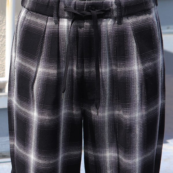 画像26: 10/2 ヘヴィツイル ヴィンテージチェック 2タック ワイド イージーパンツ【MADE IN JAPAN】『日本製』【送料無料】/ Upscape Audience