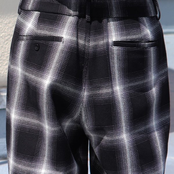 画像27: 10/2 ヘヴィツイル ヴィンテージチェック 2タック ワイド イージーパンツ【MADE IN JAPAN】『日本製』【送料無料】/ Upscape Audience