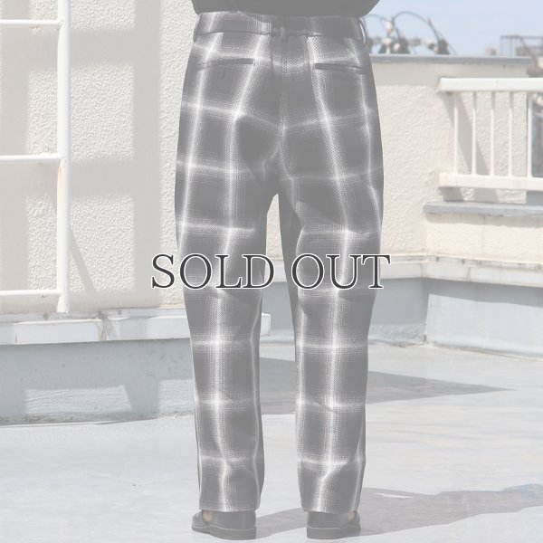 画像11: 10/2 ヘヴィツイル オンブレチェック 2タック ワイド イージーパンツ【MADE IN JAPAN】『日本製』【送料無料】/ Upscape Audience