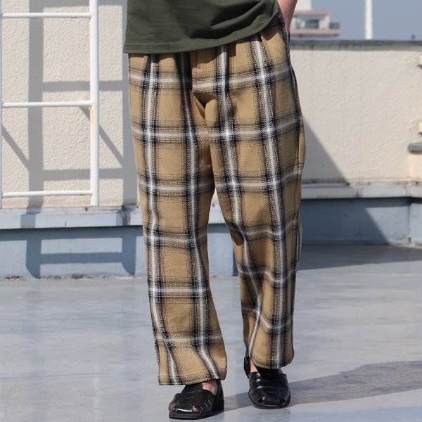 画像18: 10/2 ヘヴィツイル ヴィンテージチェック 2タック ワイド イージーパンツ【MADE IN JAPAN】『日本製』【送料無料】/ Upscape Audience