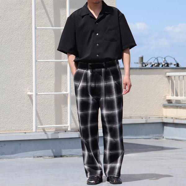 画像13: 10/2 ヘヴィツイル ヴィンテージチェック 2タック ワイド イージーパンツ【MADE IN JAPAN】『日本製』【送料無料】/ Upscape Audience