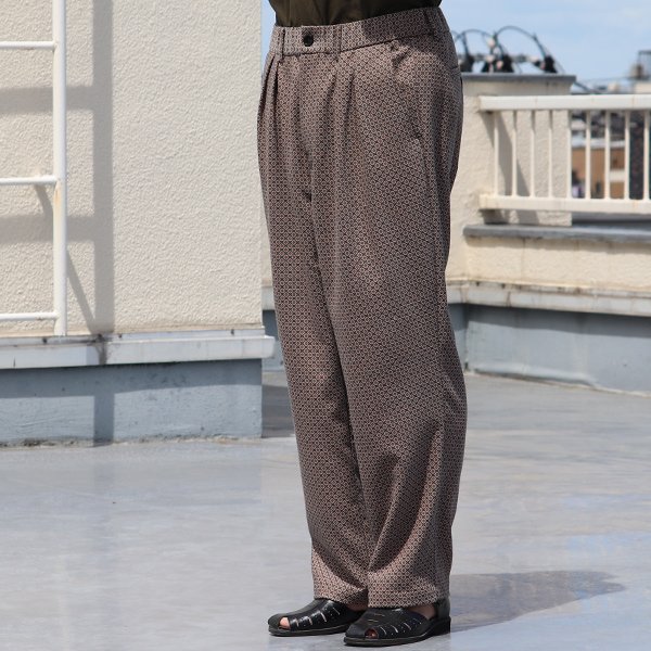 画像11: スマートT/R ジャパニーズ トラディショナルパターン 2タック ワイド イージーパンツ【MADE IN JAPAN】『日本製』【送料無料】/ Upscape Audience