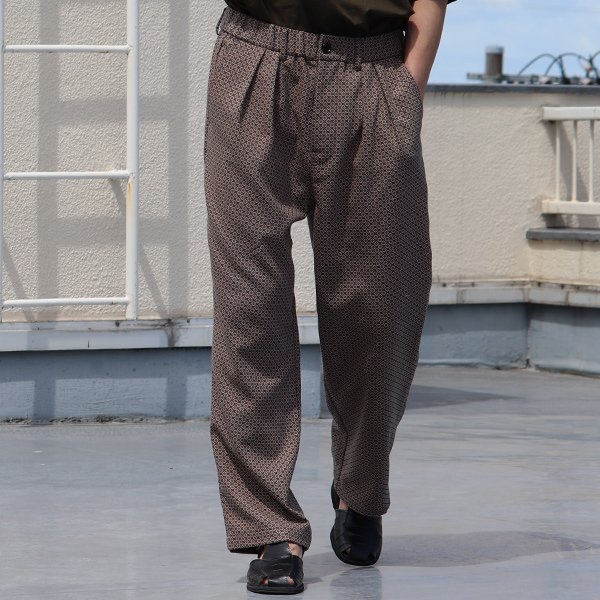 画像3: スマートT/R ジャパニーズ トラディショナルパターン 2タック ワイド イージーパンツ【MADE IN JAPAN】『日本製』【送料無料】/ Upscape Audience