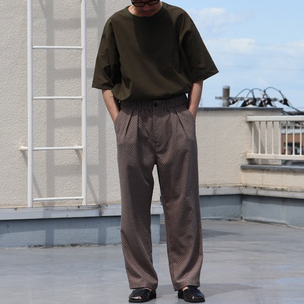 画像6: スマートT/R ジャパニーズ トラディショナルパターン 2タック ワイド イージーパンツ【MADE IN JAPAN】『日本製』【送料無料】/ Upscape Audience