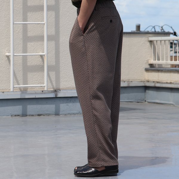 画像5: スマートT/R ジャパニーズ トラディショナルパターン 2タック ワイド イージーパンツ【MADE IN JAPAN】『日本製』【送料無料】/ Upscape Audience