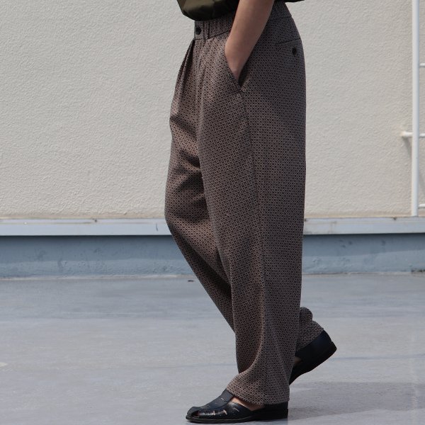 画像4: スマートT/R ジャパニーズ トラディショナルパターン 2タック ワイド イージーパンツ【MADE IN JAPAN】『日本製』【送料無料】/ Upscape Audience