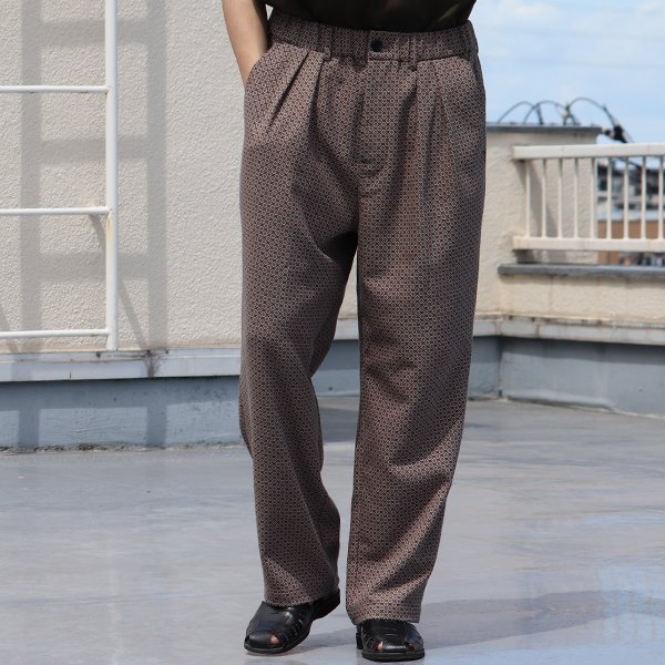 画像9: スマートT/R ジャパニーズ トラディショナルパターン 2タック ワイド イージーパンツ【MADE IN JAPAN】『日本製』【送料無料】/ Upscape Audience