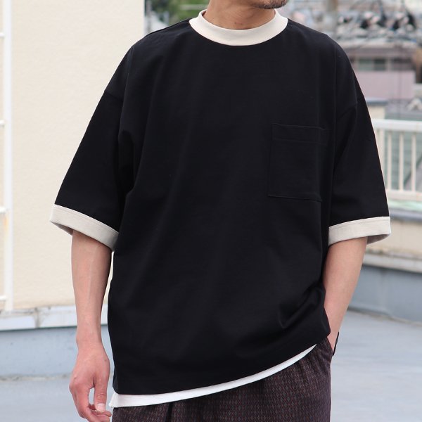 画像9: VORTEX 8オンス(MVS天竺) 胸ポケ付 ハーフスリーブ リンガーTシャツ【MADE IN JAPAN】『日本製』/ Upscape Audience