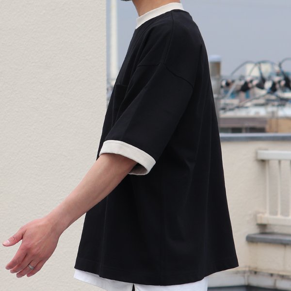 画像17: VORTEX 8オンス(MVS天竺) 胸ポケ付 ハーフスリーブ リンガーTシャツ【MADE IN JAPAN】『日本製』/ Upscape Audience