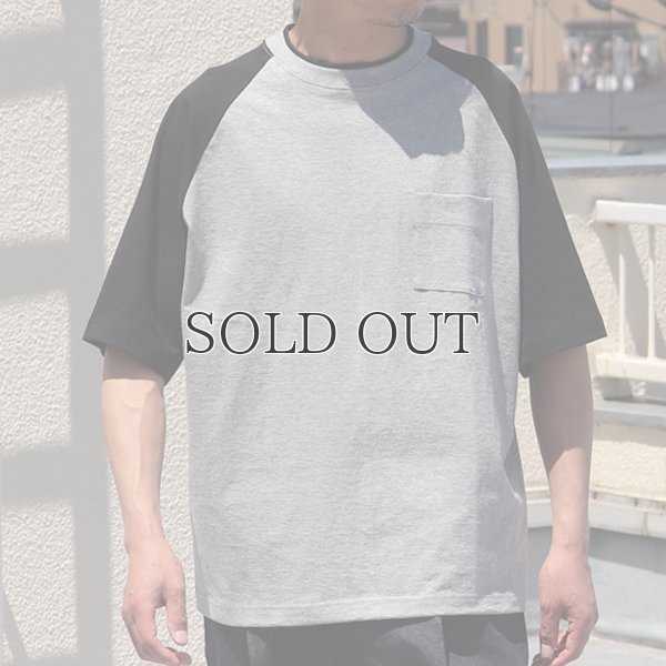 画像9: 丸胴ヘビーウェイト(度詰天竺）10オンス ラグラン ツートン BBアンダー Tシャツ【MADE IN JAPAN】『日本製』/ Upscape Audience