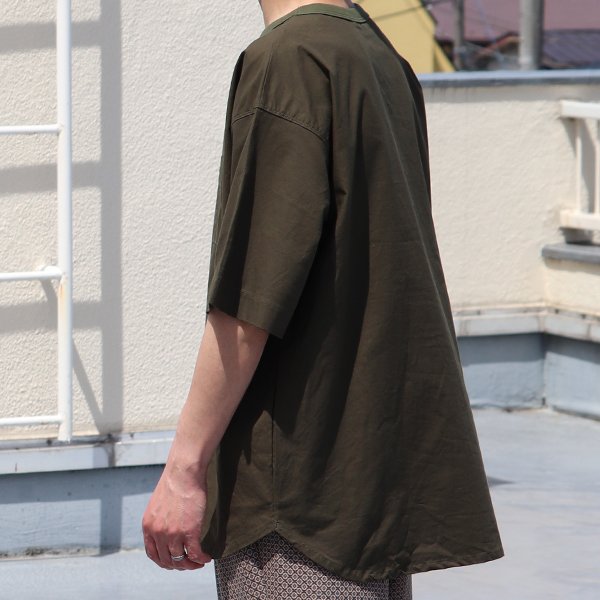 画像16: コットンシーチング ワッシャー クルーネック グラスポケット ハーフスリーブシャツ【MADE IN JAPAN】『日本製』/ Upscape Audience