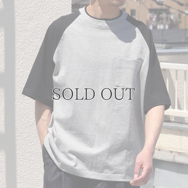 画像7: 丸胴ヘビーウェイト(度詰天竺）10オンス ラグラン ツートン BBアンダー Tシャツ【MADE IN JAPAN】『日本製』/ Upscape Audience