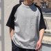 画像7: 丸胴ヘビーウェイト(度詰天竺）10オンス ラグラン ツートン BBアンダー Tシャツ【MADE IN JAPAN】『日本製』/ Upscape Audience