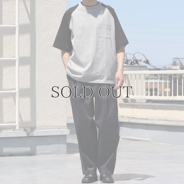 画像11: 丸胴ヘビーウェイト(度詰天竺）10オンス ラグラン ツートン BBアンダー Tシャツ【MADE IN JAPAN】『日本製』/ Upscape Audience