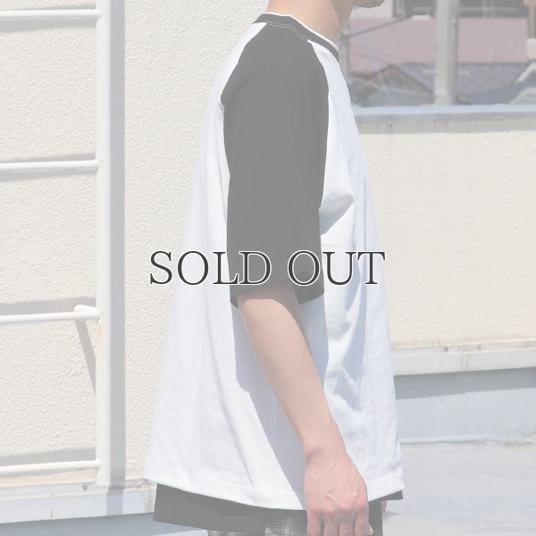 画像5: 丸胴ヘビーウェイト(度詰天竺）10オンス ラグラン ツートン BBアンダー Tシャツ【MADE IN JAPAN】『日本製』/ Upscape Audience