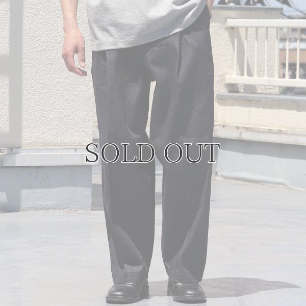 画像2: 「備後」13.75oz 横ベージュ セルヴィッチ 青耳デニム 1タック バレルパンツ【MADE IN JAPAN】『日本製』【送料無料】/ Upscape Audience