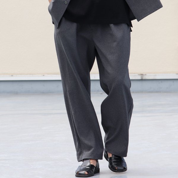 画像3: Reflax®(リフラクス) テック リネンライク トロピカル 2タック ワイド イージーパンツ【MADE IN JAPAN】『日本製』/ Upscape Audience