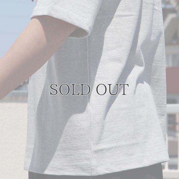 画像21: 粗挽き天竺 グラスポケ付き オーバーラップ ハーフスリーブ Tシャツ【MADE IN JAPAN】『日本製』/ Upscape Audience