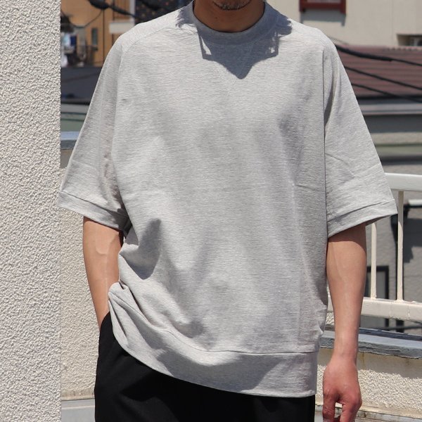画像6: 粗挽き天竺 ガゼット クルーネック スウェットライク ハーフスリーブ Tシャツ【MADE IN JAPAN】『日本製』/ Upscape Audience