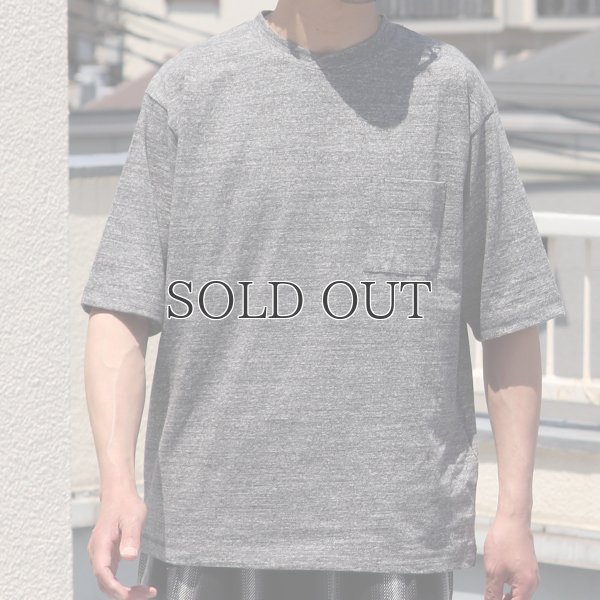 画像11: 粗挽き天竺 グラスポケ付き オーバーラップ ハーフスリーブ Tシャツ【MADE IN JAPAN】『日本製』/ Upscape Audience