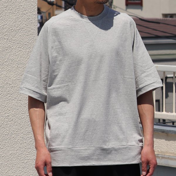 画像7: 粗挽き天竺 ガゼット クルーネック スウェットライク ハーフスリーブ Tシャツ【MADE IN JAPAN】『日本製』/ Upscape Audience