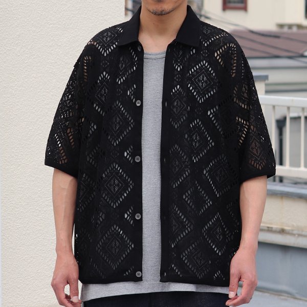 画像6: MILPA® (ミルパ)テック スカラレース ポロ カーディガン【MADE IN JAPAN】『日本製』/ Upscape Audience