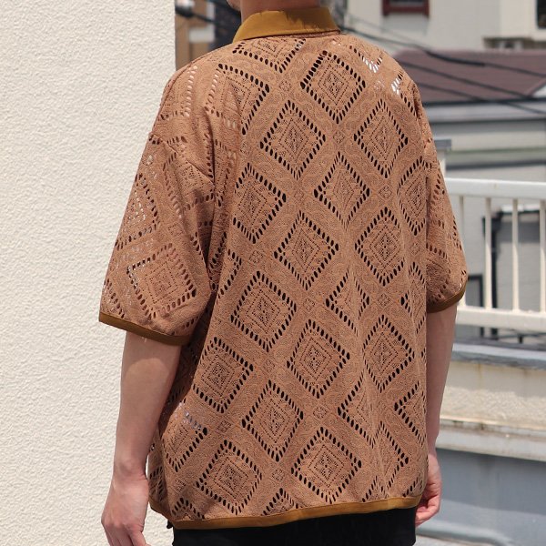 画像13: MILPA® (ミルパ)テック スカラレース ポロ カーディガン【MADE IN JAPAN】『日本製』/ Upscape Audience
