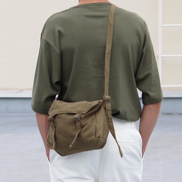 画像2: DEAD STOCK  / Serbian Army Cotton Linen Canvas Shoulder Bag（セルビア軍 コットンリネン ショルダーバッグ）