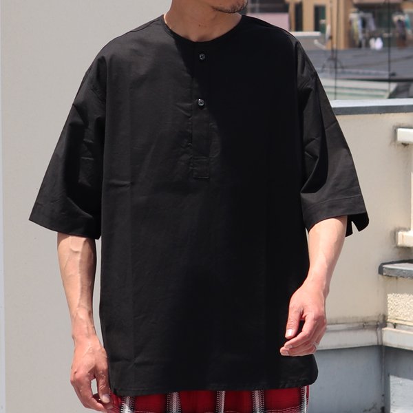 画像10: コットンシーチング ワッシャー クルーネック スリーピング ハーフスリーブシャツ【MADE IN JAPAN】『日本製』/ Upscape Audience